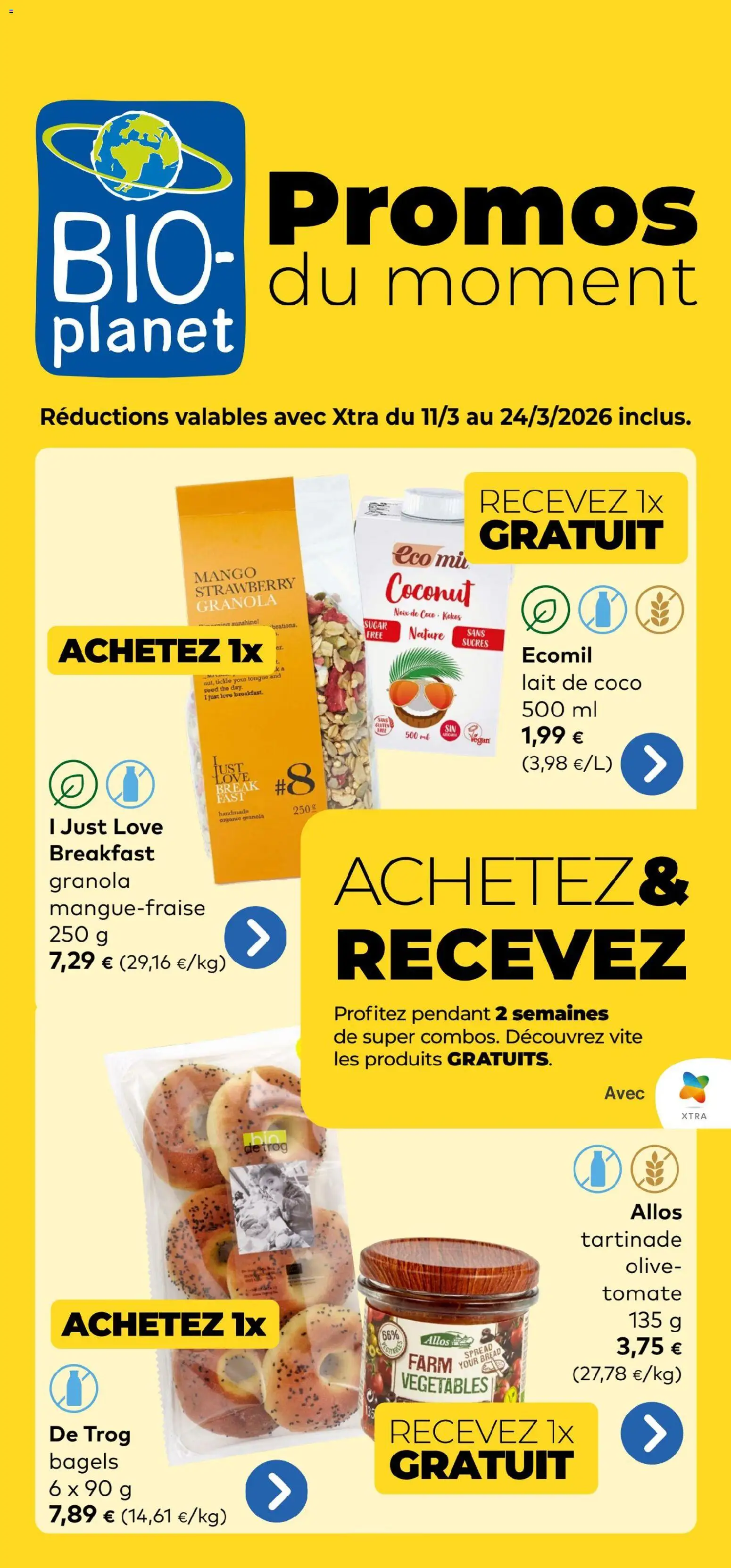 Voorbeeld van BioPlanet Publicité van winkel BioPlanet geldig vanaf 11/03/2026