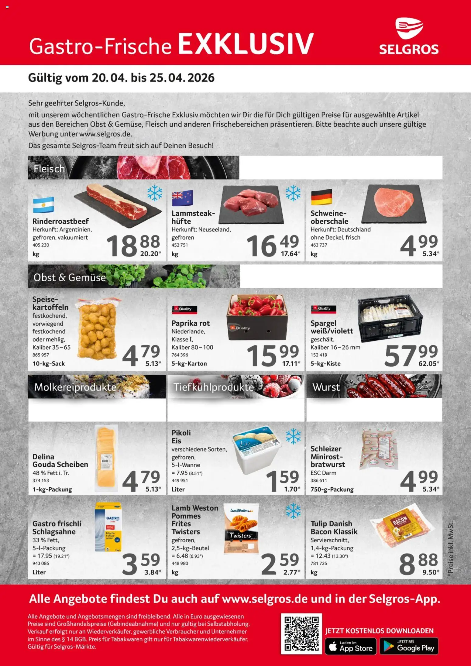 Vorschau von dem Prospekt des Geschäftes Selgros, gültig ab dem 20.04.2026