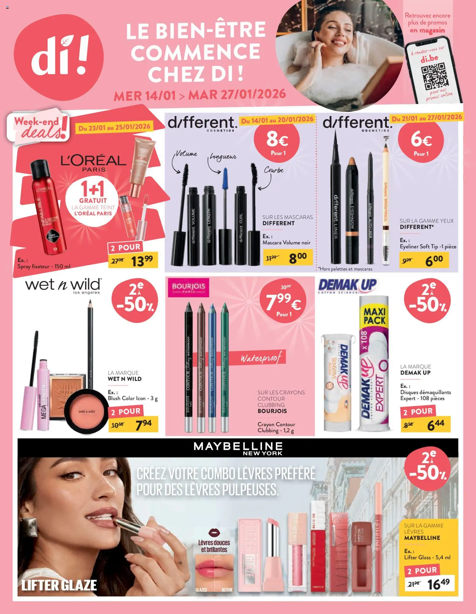 Voorbeeld van Publicité van winkel Di geldig vanaf 14/01/2026