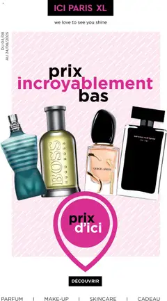 Voorbeeld van Publicité van winkel ICI Paris XL geldig vanaf 04/08/2025