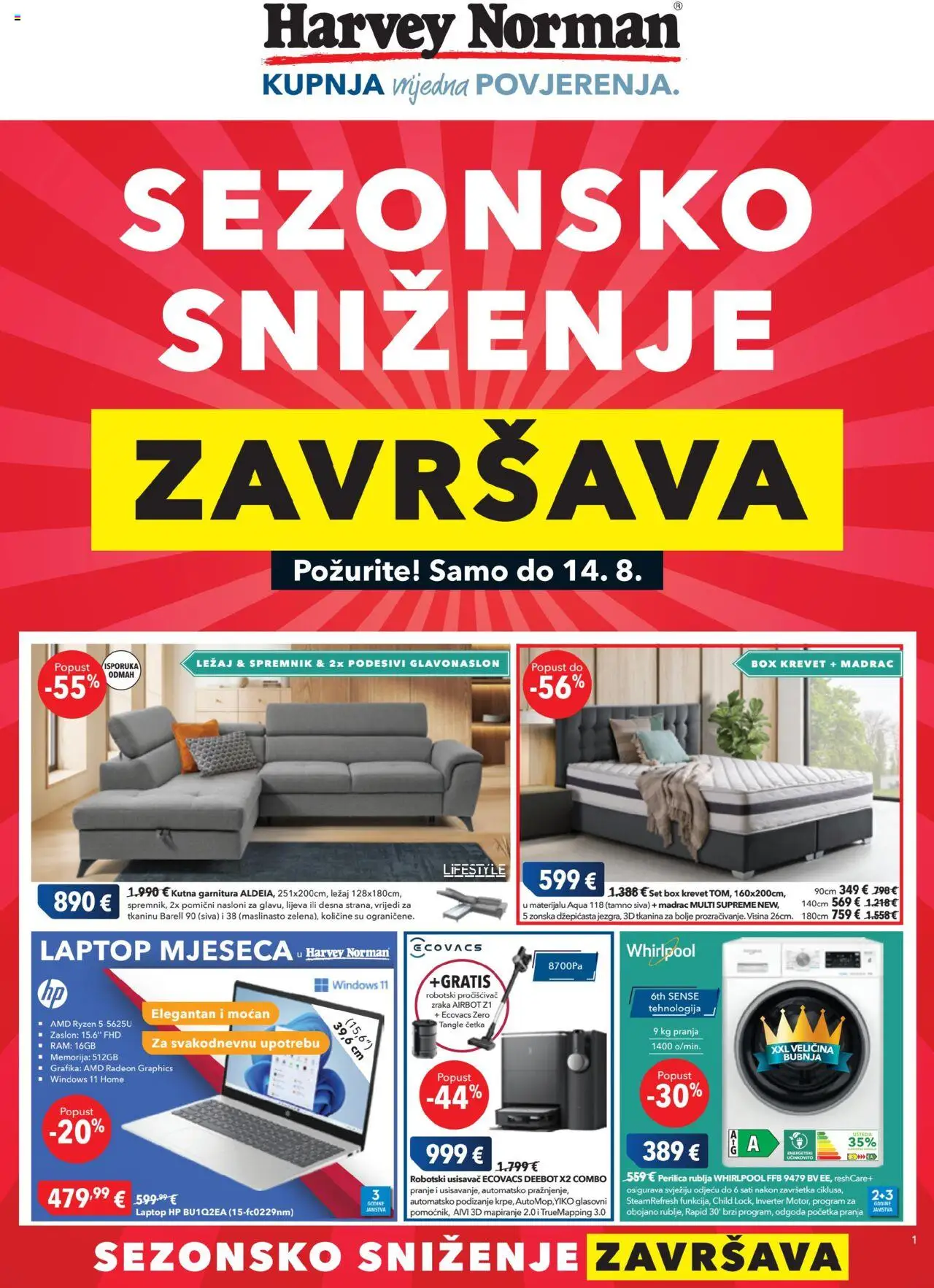 Harvey Norman aktualni Katalog vrijedi od 31.07.2025 - tjedna akcija broj stranice 1