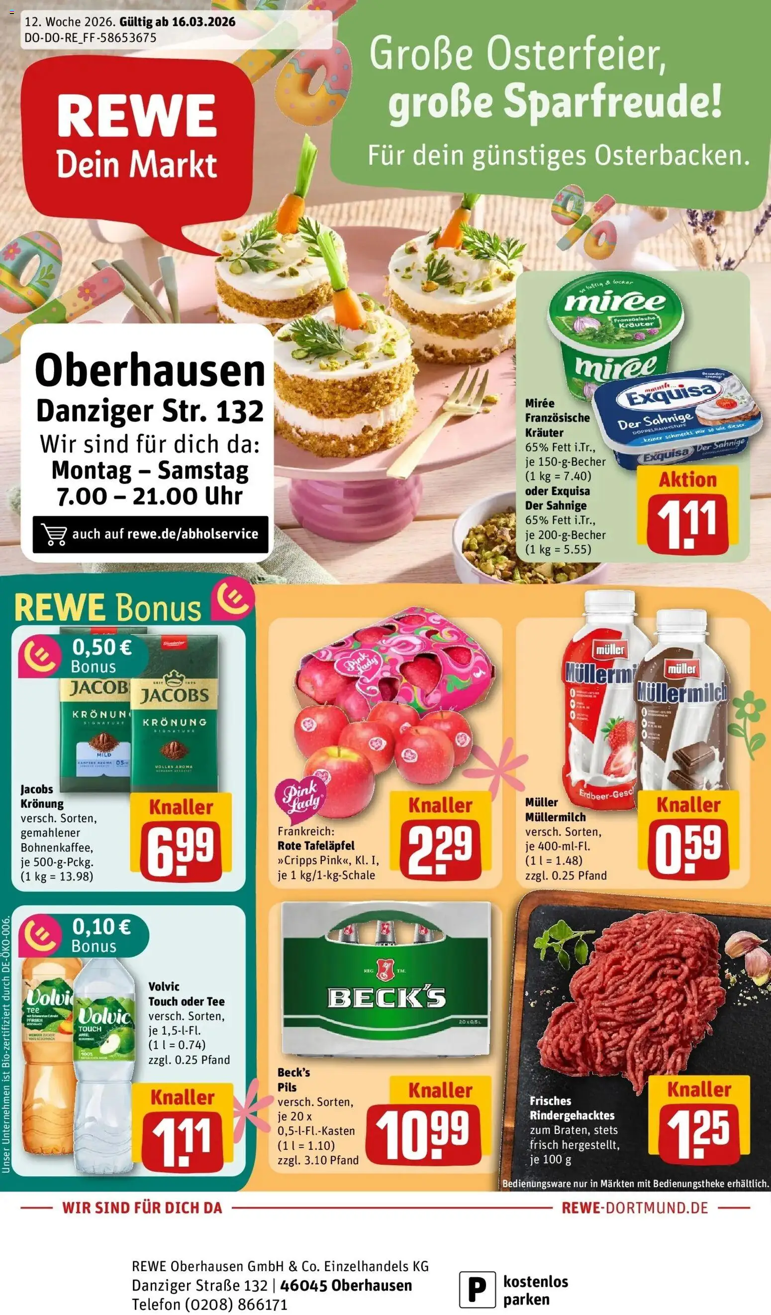 Vorschau von dem Prospekt des Geschäftes Rewe, gültig ab dem 15.03.2026