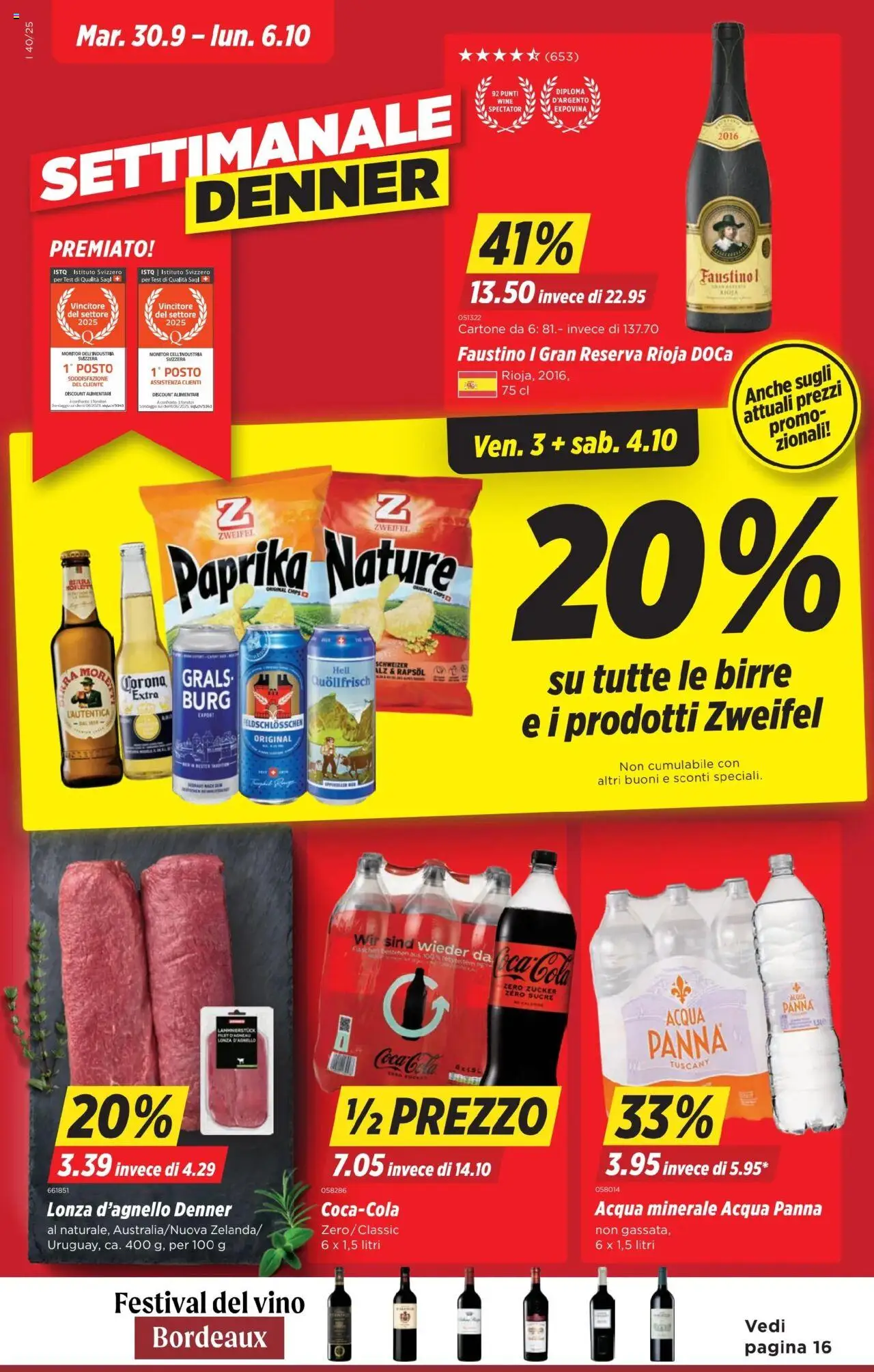 Denner Aktionen IT ab 30.09.2025 - Seitennummer 1