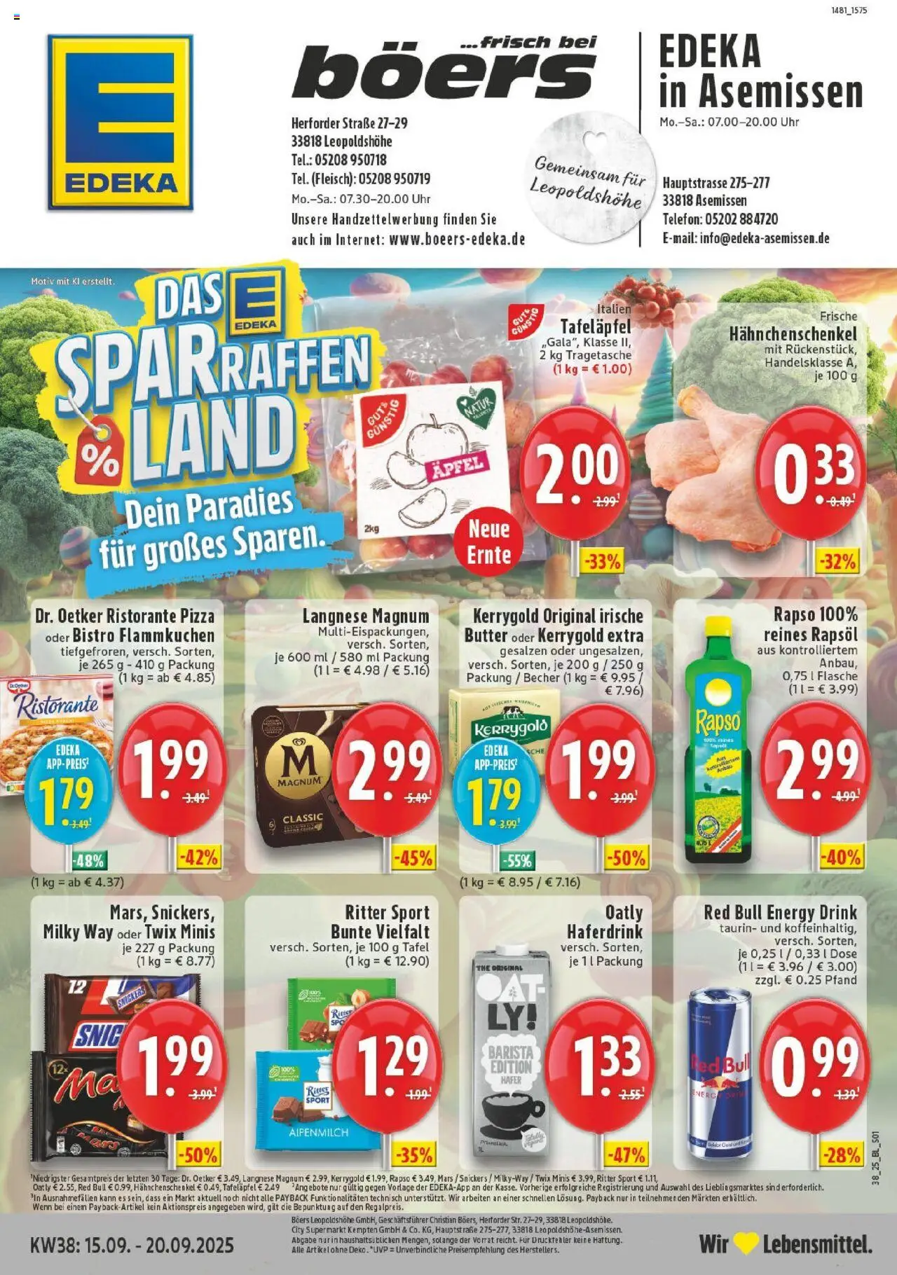 EDEKA Prospekt ab 14.09.2025 - Prospekt Leopoldshöhe Online