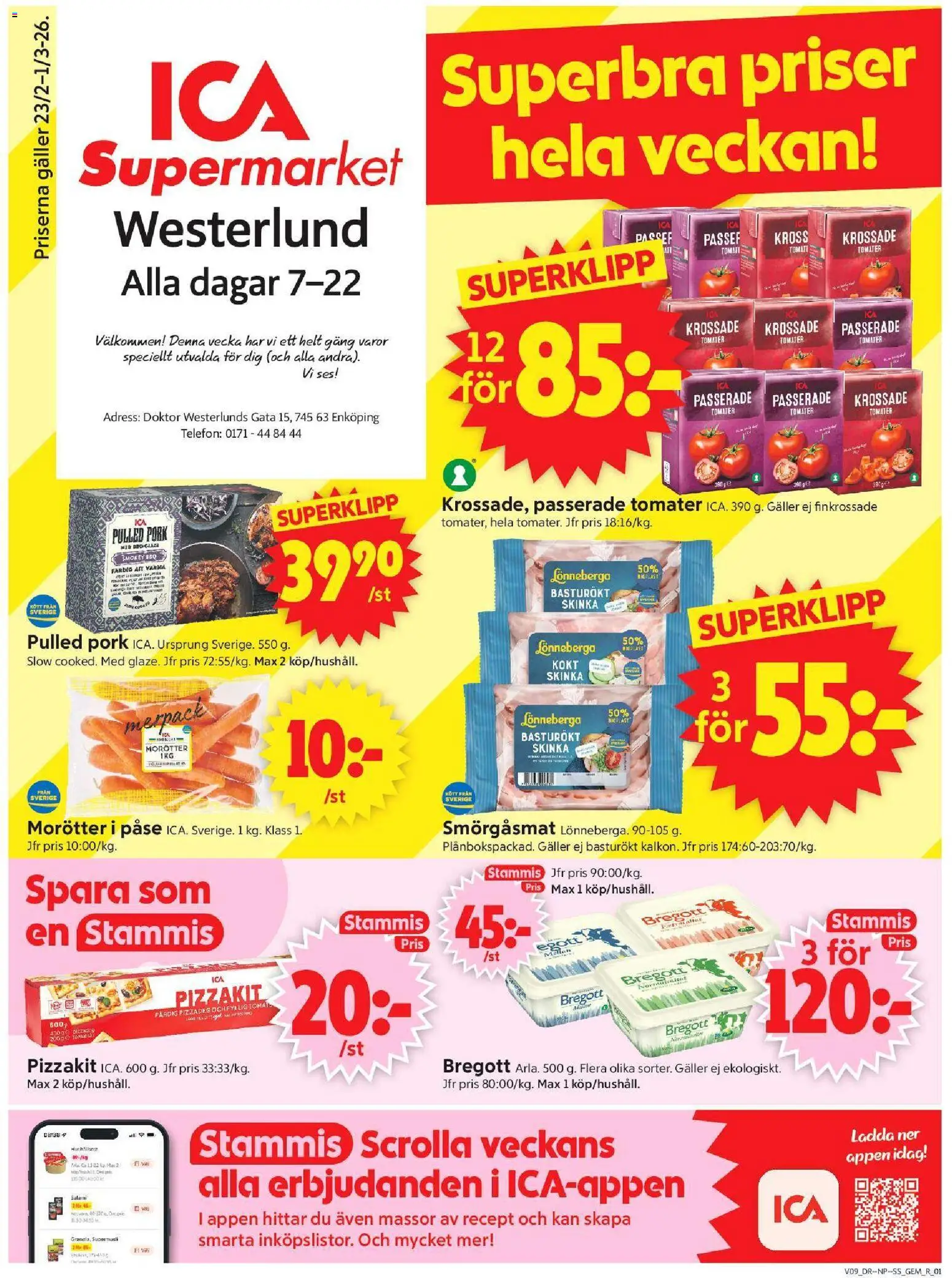 Förhandsgranska reklamblad Enköping från butik ICA Supermarket gäller från 23/02/2026