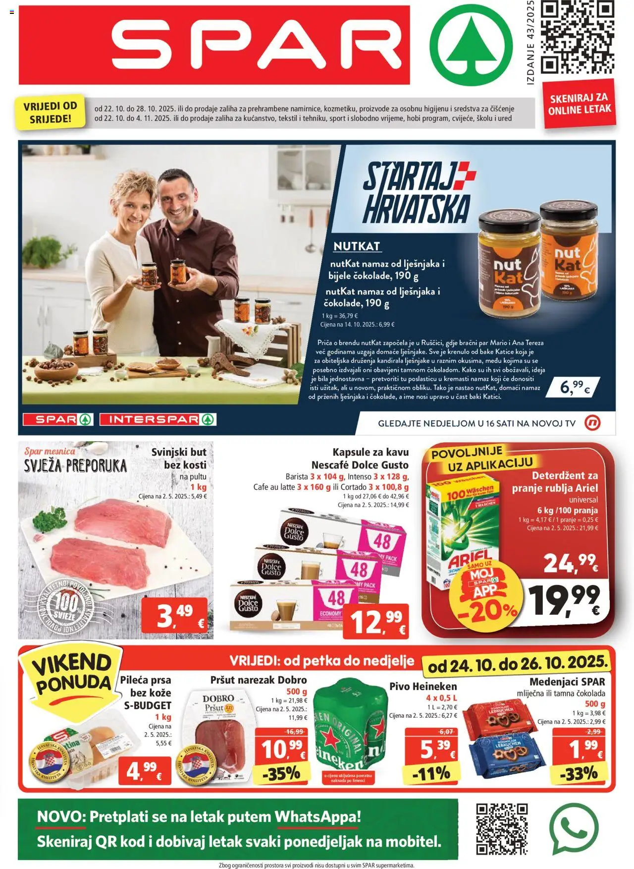 Spar aktualni Katalog vrijedi od 22.10.2025 - tjedna akcija broj stranice 1
