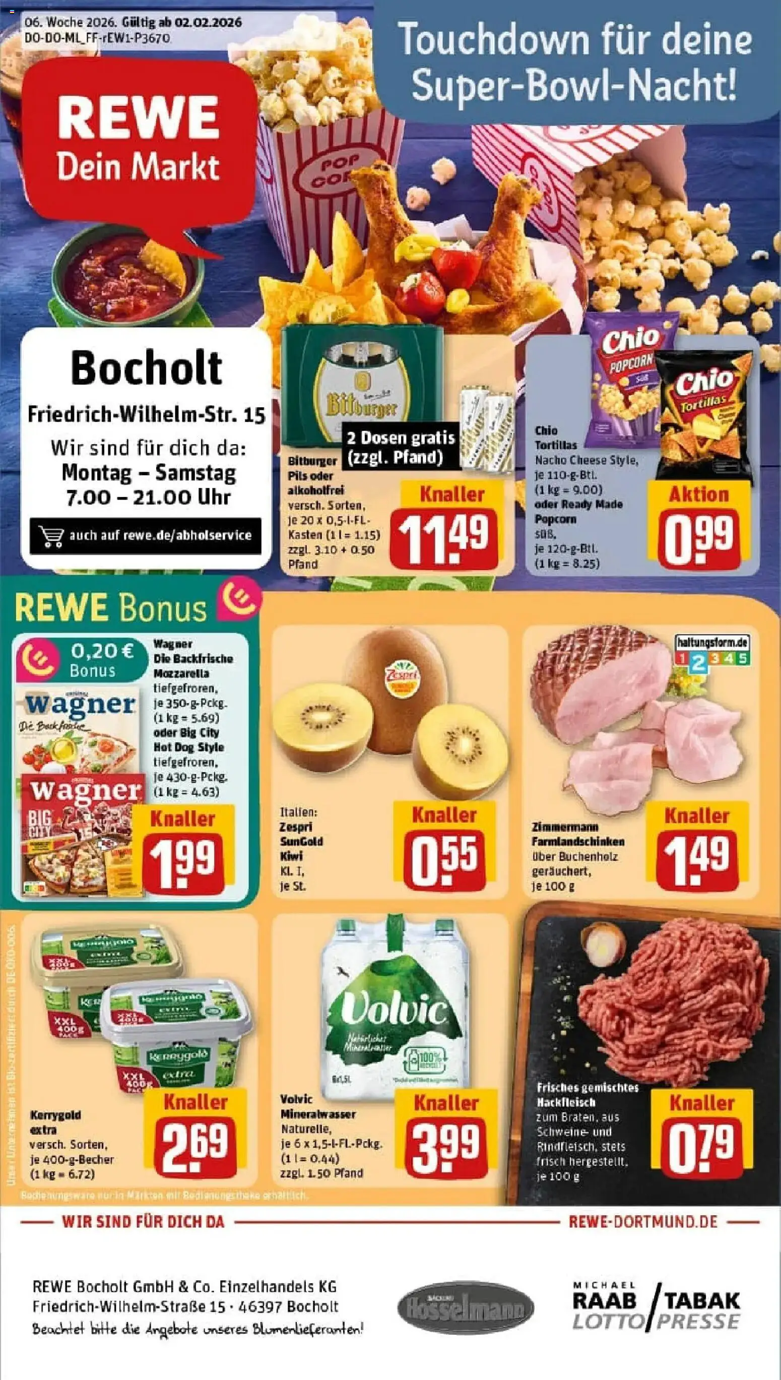 Vorschau von dem Prospekt des Geschäftes Rewe, gültig ab dem 02.02.2026