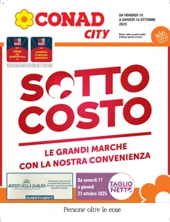 Anteprima dell'opuscolo Volantino City Lombardia dal negozio Conad valido da 10/10/2025