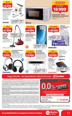 Auchan - Akciós újság Auchan megtekintése, amely érvényes 2025.10.30.-től | Oldal: 53