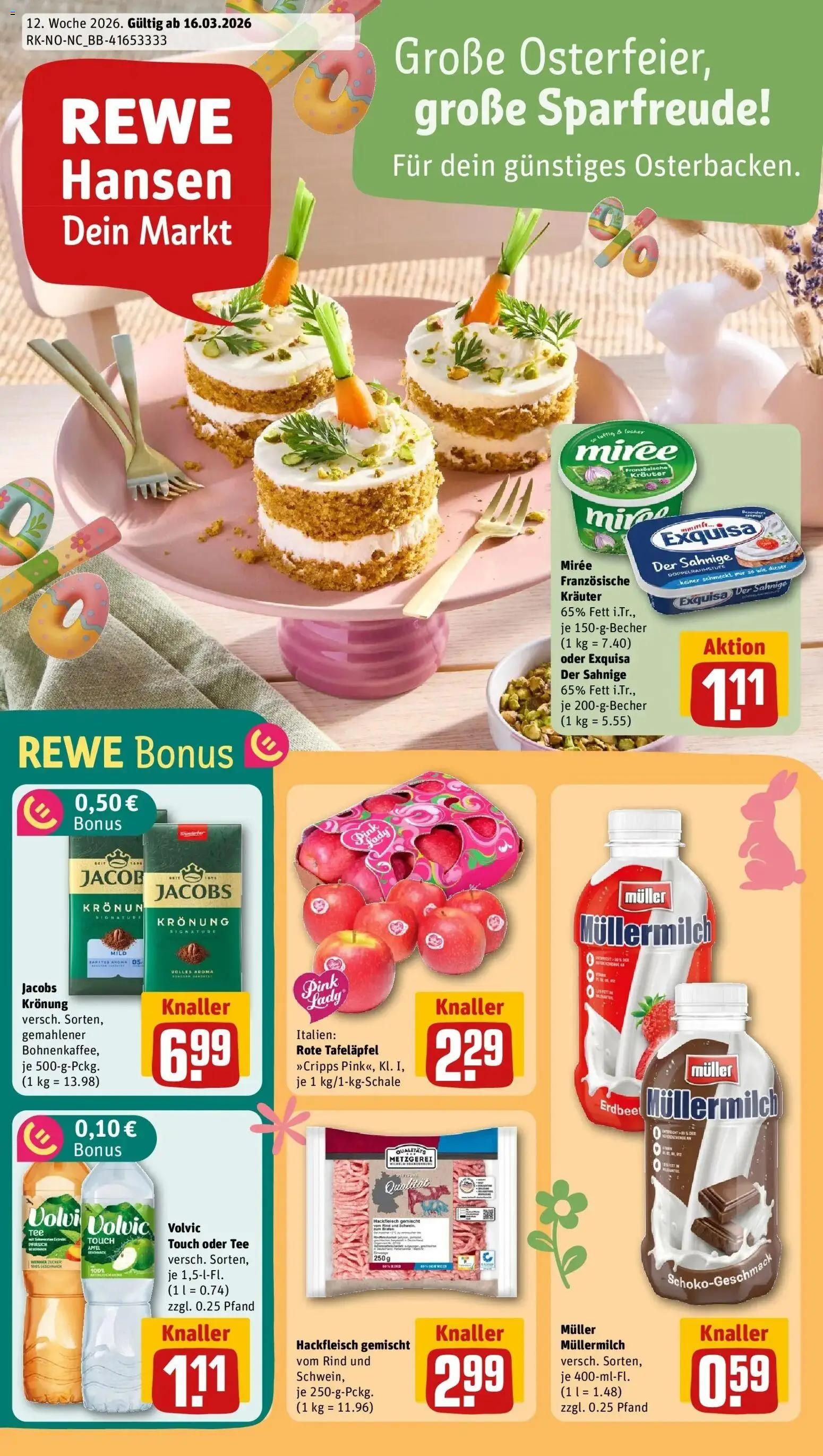 Vorschau von dem Prospekt des Geschäftes Rewe, gültig ab dem 15.03.2026