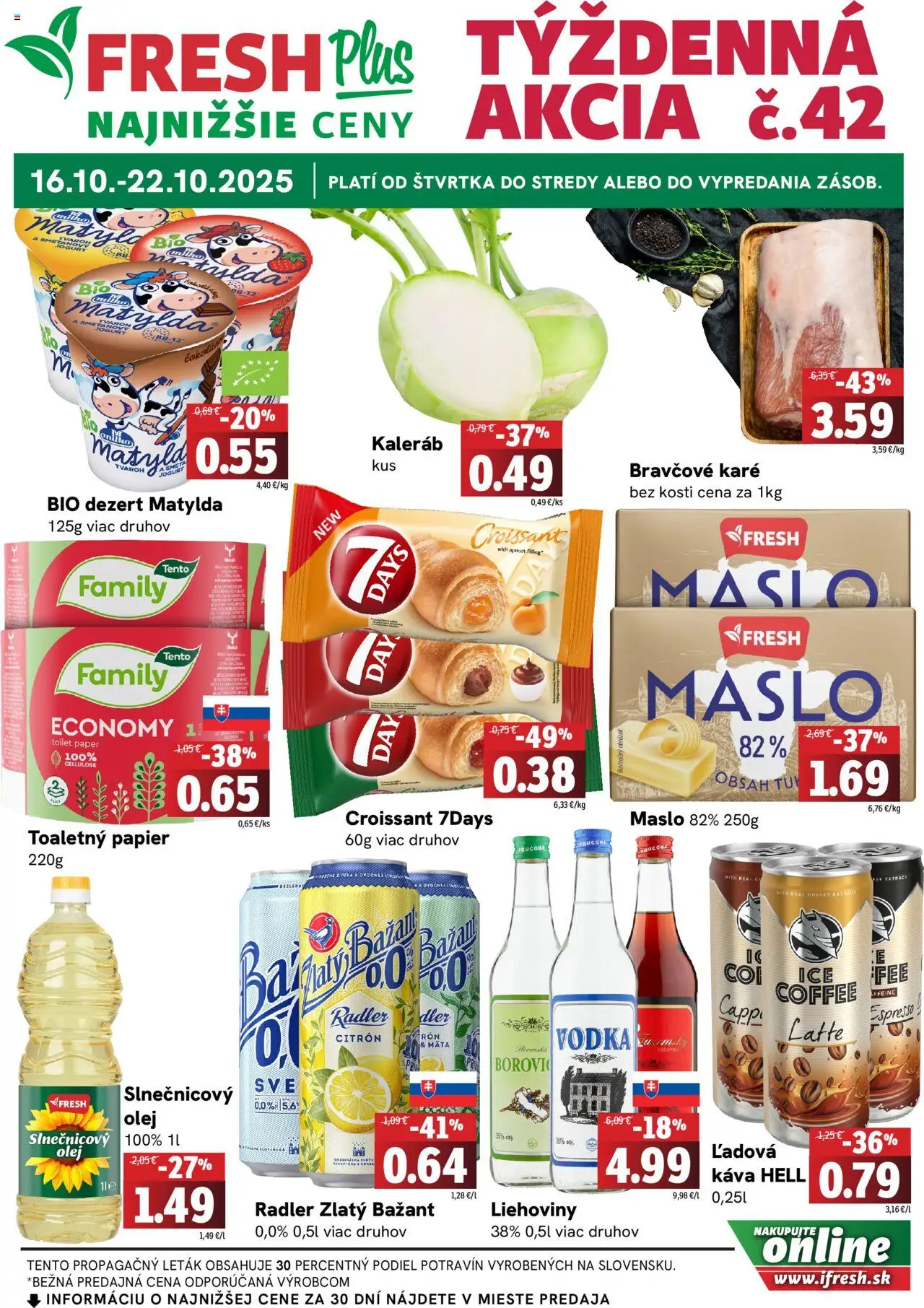 Fresh Leták od 16.10.2025 > Potraviny online