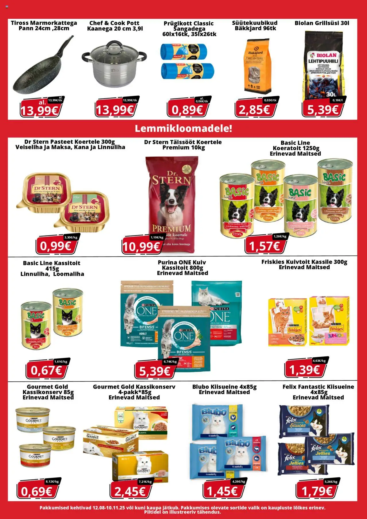 A1000 Market kliendilehe eelvaade alates 2025.08.12