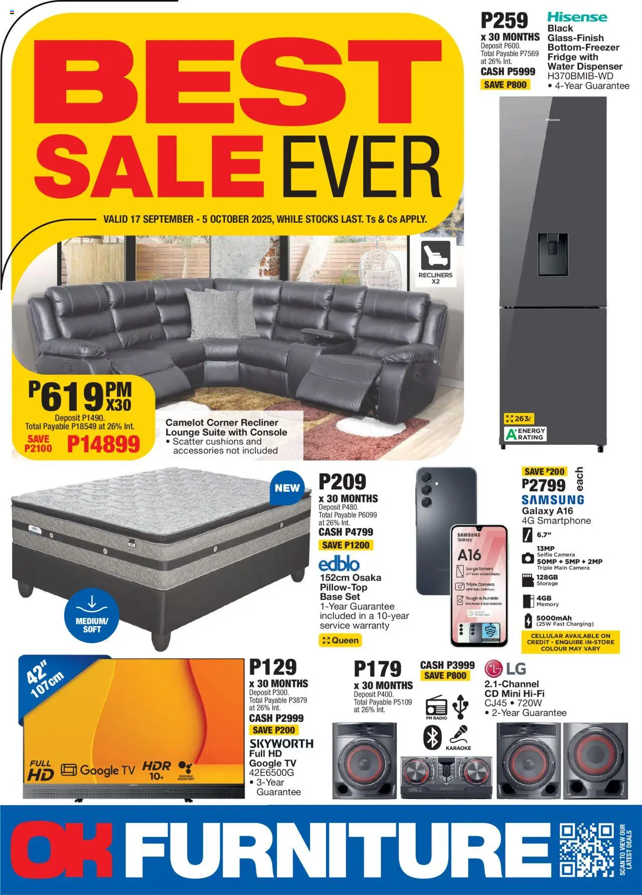 OK Furniture Catalogue Botswana from 17/09 - 05/10/2025 > Promotions