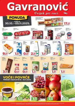 Pregled letka Katalog trgovine Gavranović vrijedi od 30.10.2025 | Stranica: 2
