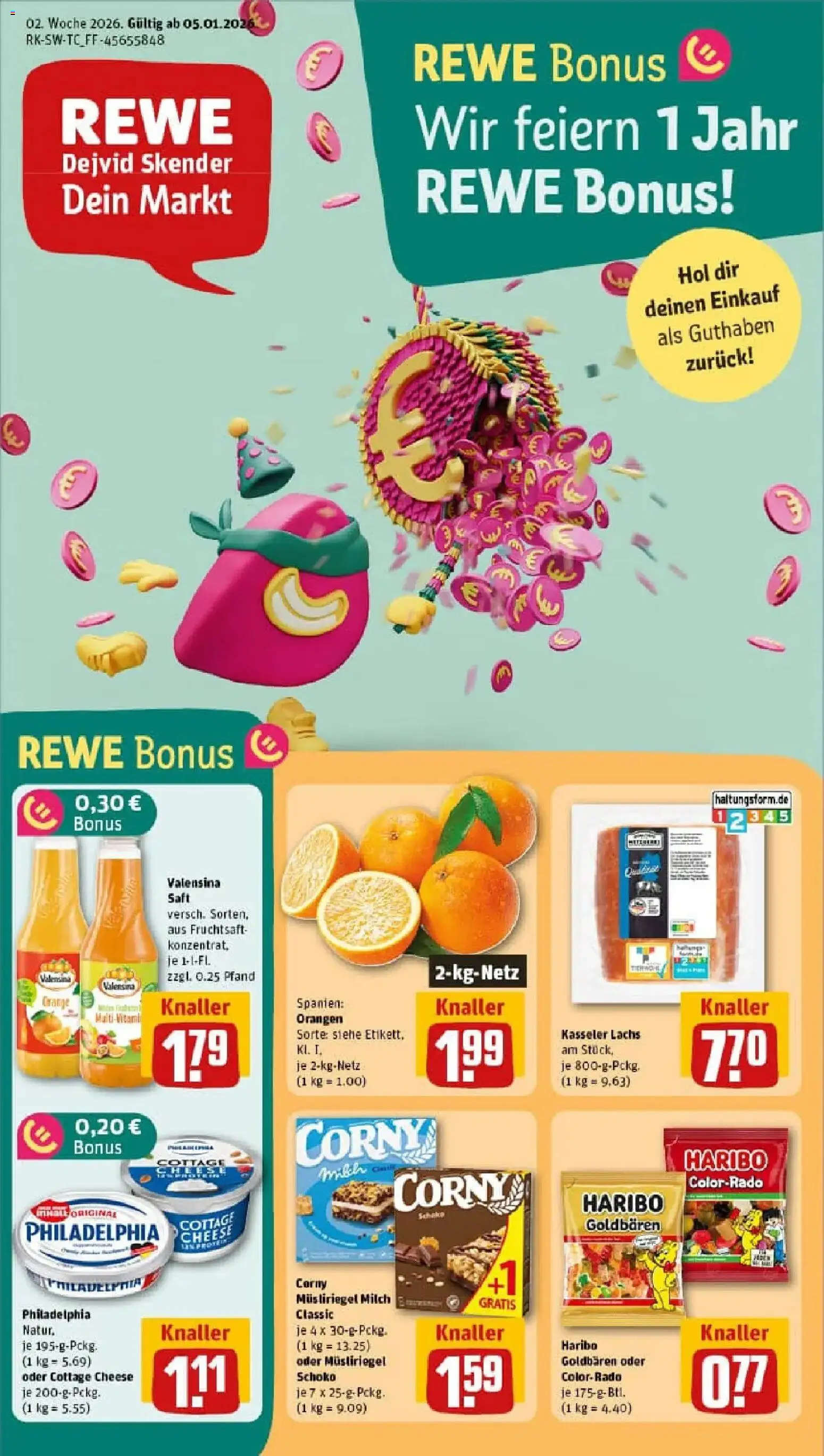 Vorschau von dem Prospekt des Geschäftes Rewe, gültig ab dem 04.01.2026