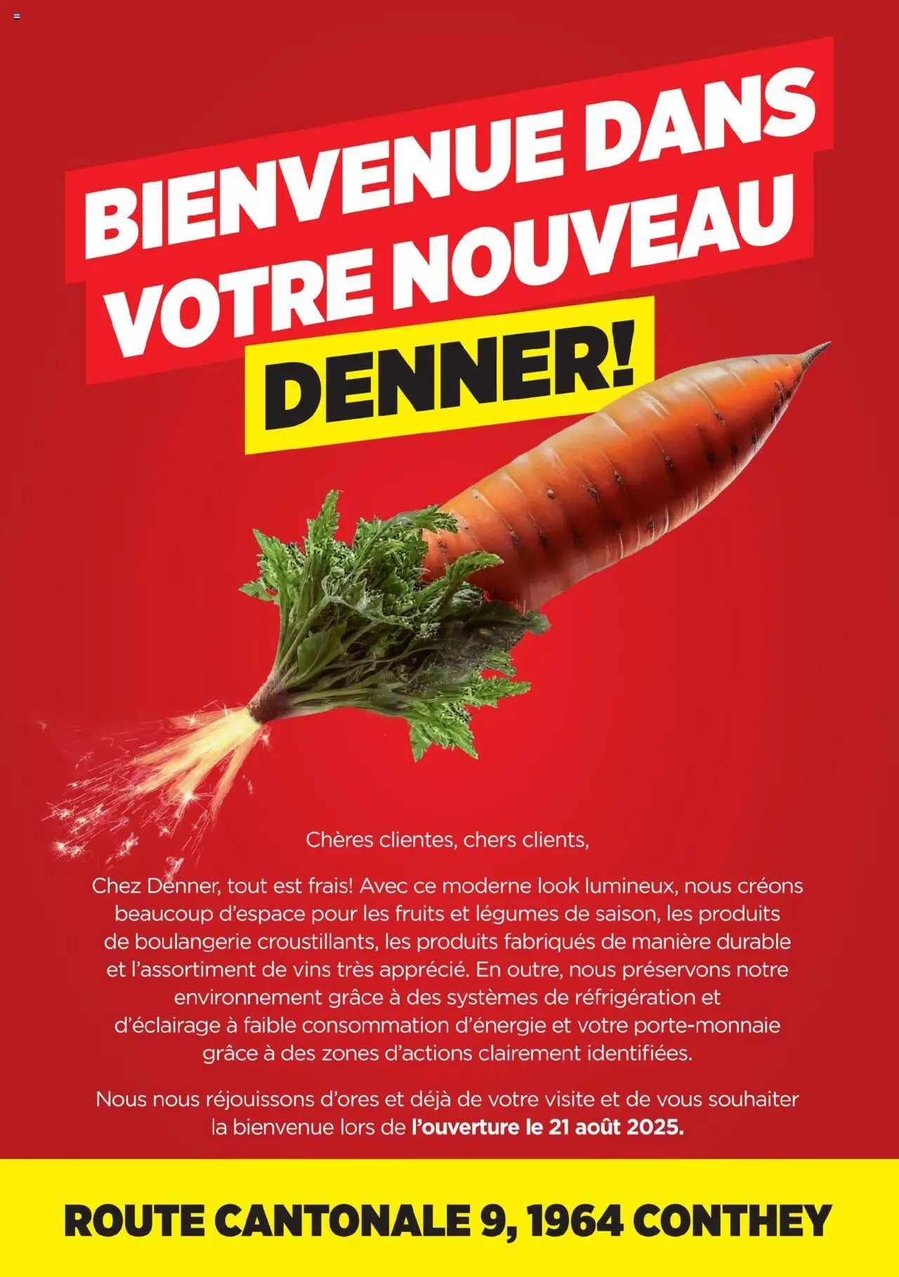 Denner Nos offres pour l’ouverture Conthey ab 21.07.2025 - Seitennummer 1