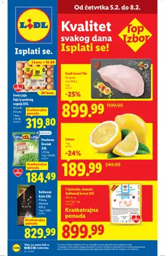 Pregled Lidl kataloga - važi od 05.02.2026