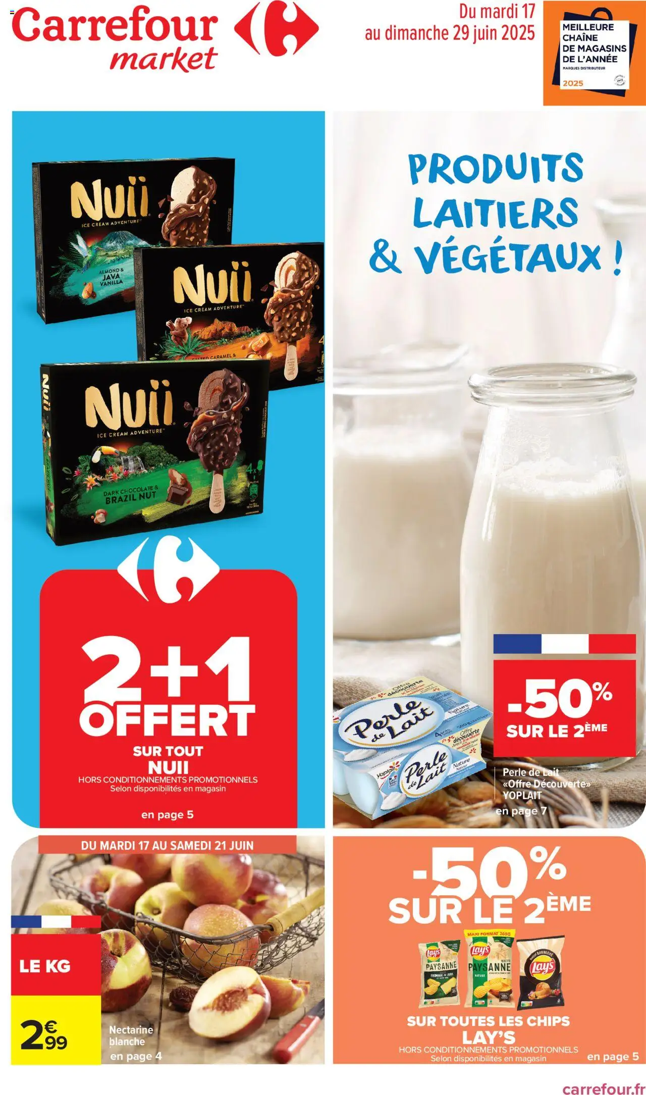 Catalogue de la semaine 25 de la boutique Carrefour Market valable du 17/06/2025 - Page numéro 1