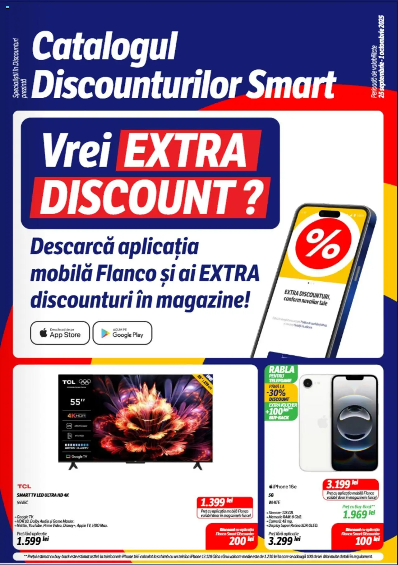 Flanco Catalog nou de la 25.09.2025 - Pagină 1 - Telefon, Apple, Smart TV, LED, Audio, Memorie