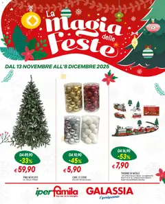 Anteprima dell'opuscolo Volantino La Magia delle Feste dal negozio Famila valido da 13/11/2025