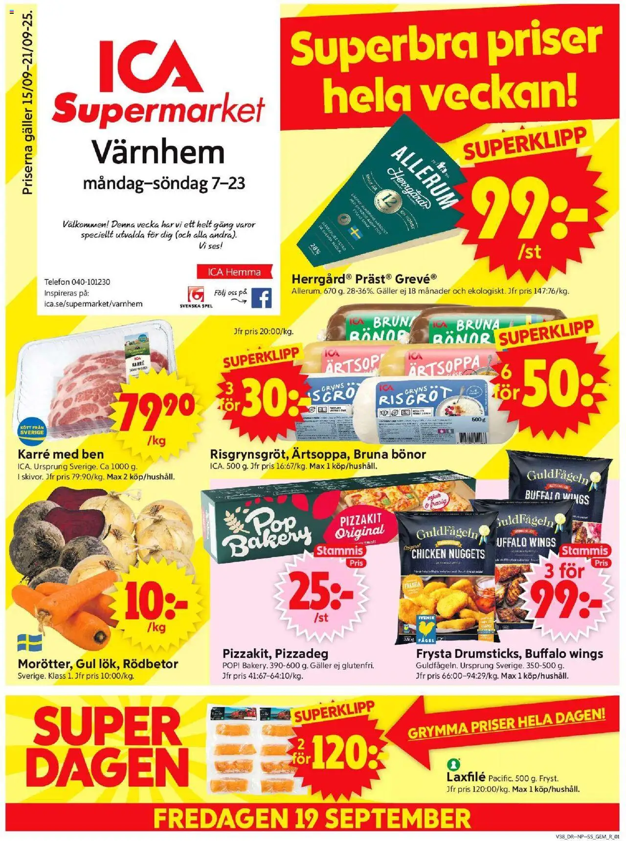 Malmö är giltig 15/09 2025 > Veckans Erbjudanden gäller från 15/09/2025 till 21/09/2025 sidnummer 1