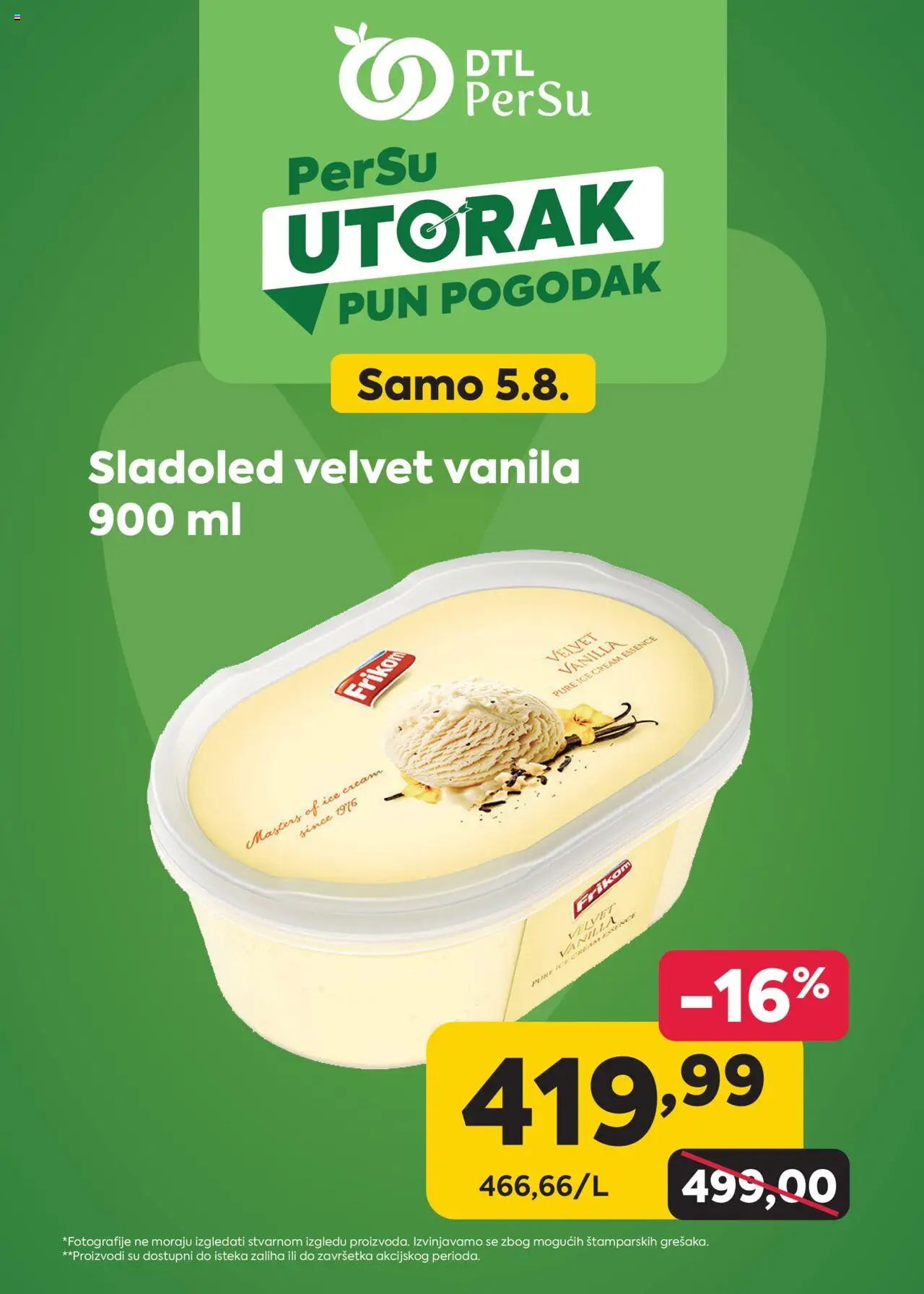 PerSu katalog važi od 05.08.2025 - stranica 1 - Sladoled, Vanila