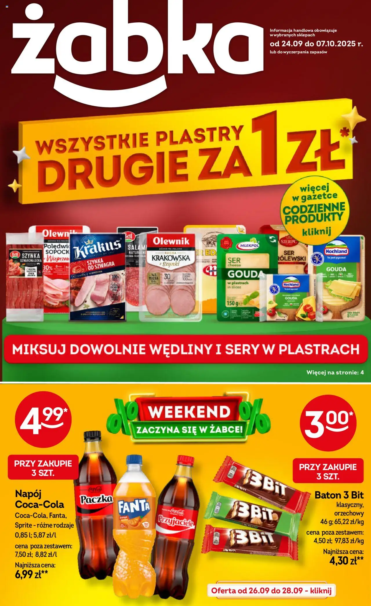 Żabka Gazetka od 24.09.2025 - Nowa Gazetka - Numer strony 1