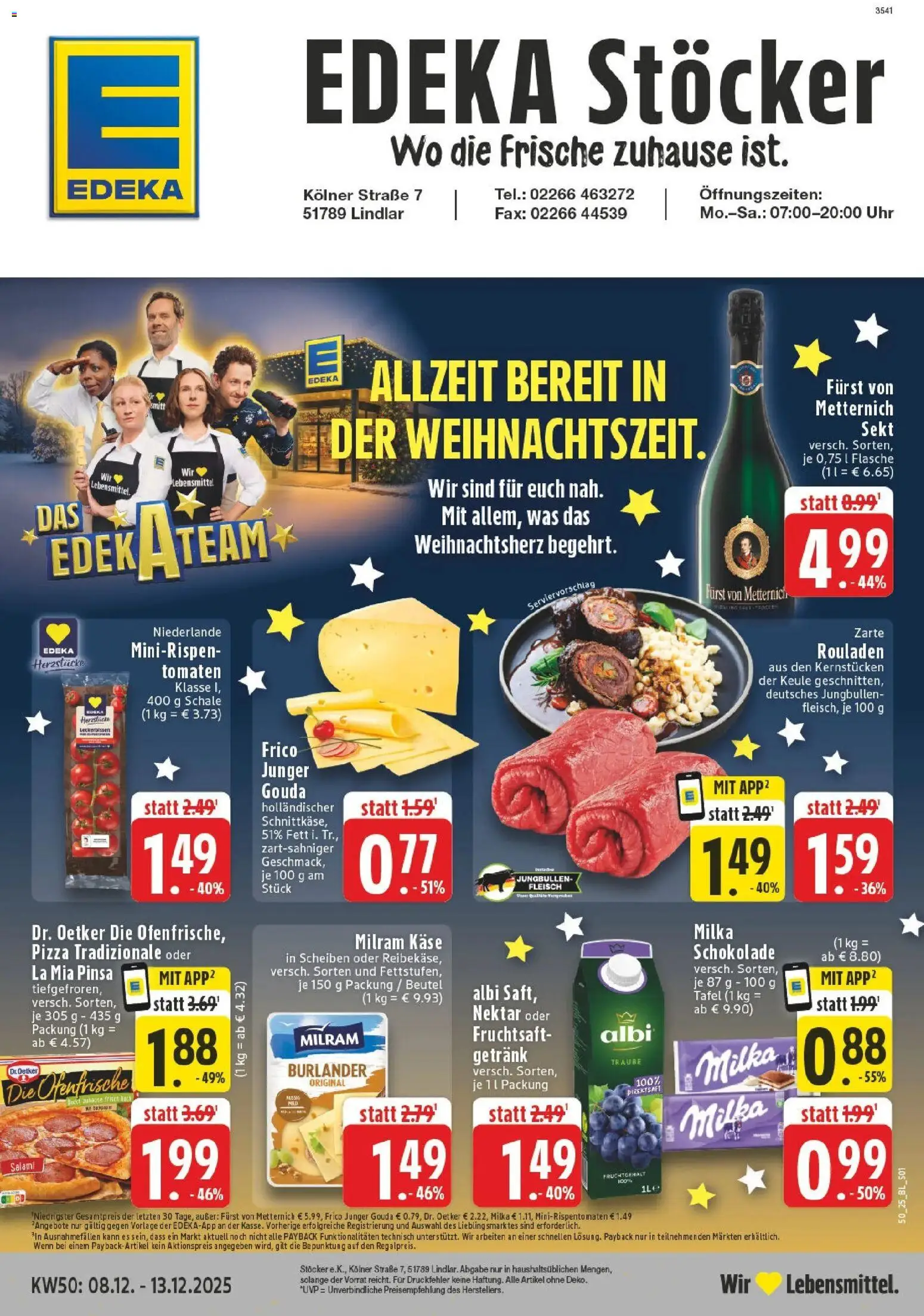 Vorschau von dem Prospekt des Geschäftes Edeka, gültig ab dem 07.12.2025