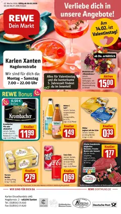 Vorschau von dem Prospekt des Geschäftes Rewe, gültig ab dem 09.02.2026