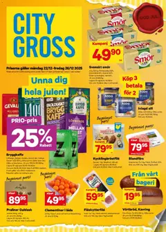 Förhandsgranska reklamblad Aktuella reklamblad City Gross från butik City Gross gäller från 22/12/2025