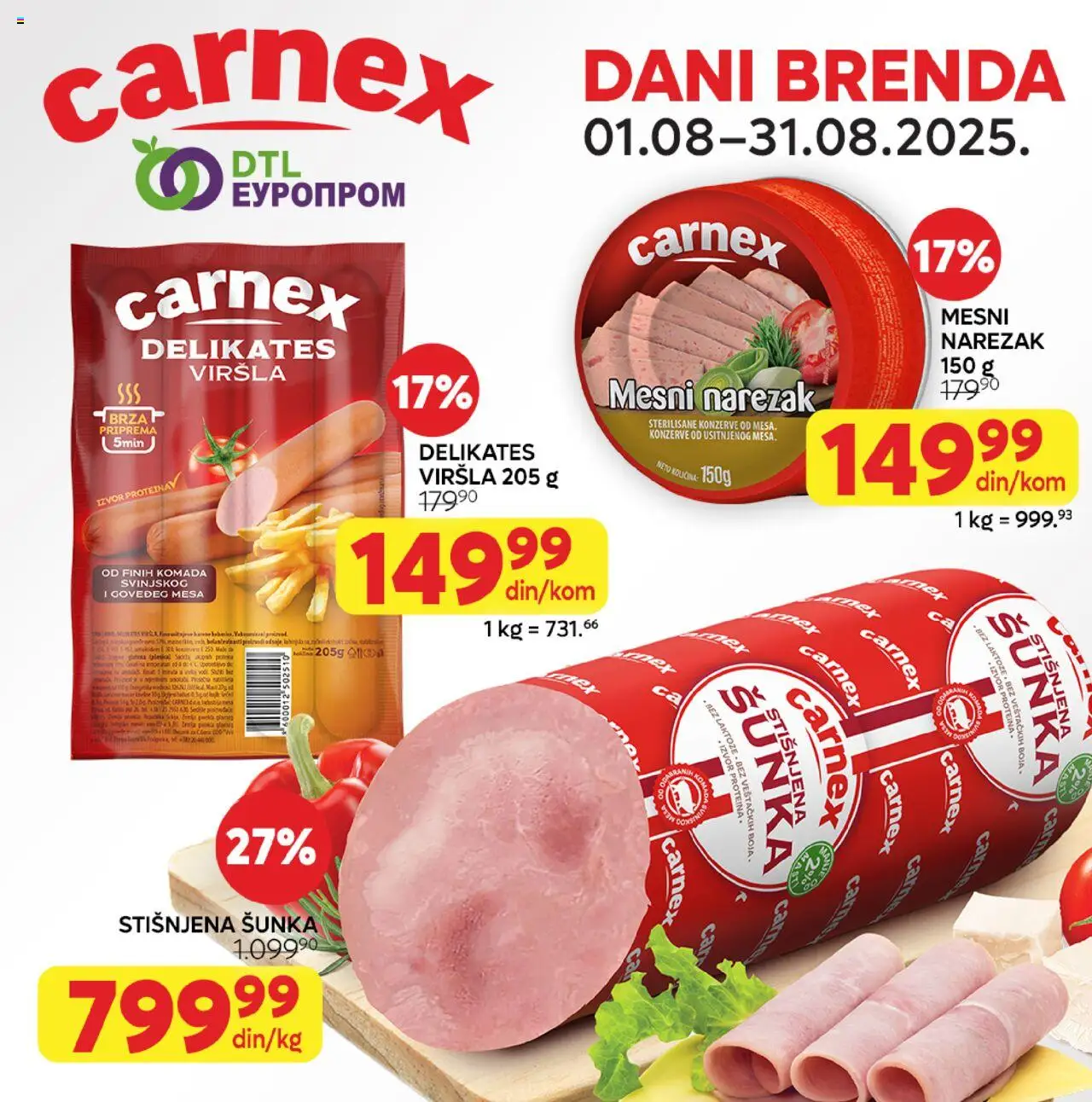 Europrom katalog važi od 01.08.2025 - stranica 1