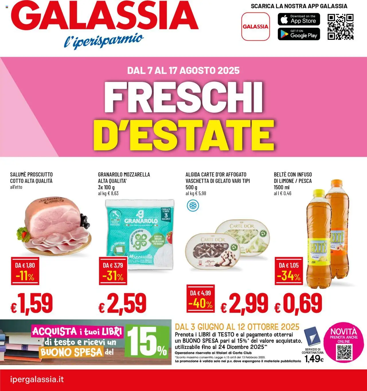 Volantino Galassia valido da 07/08/2025 numero di pagina 1