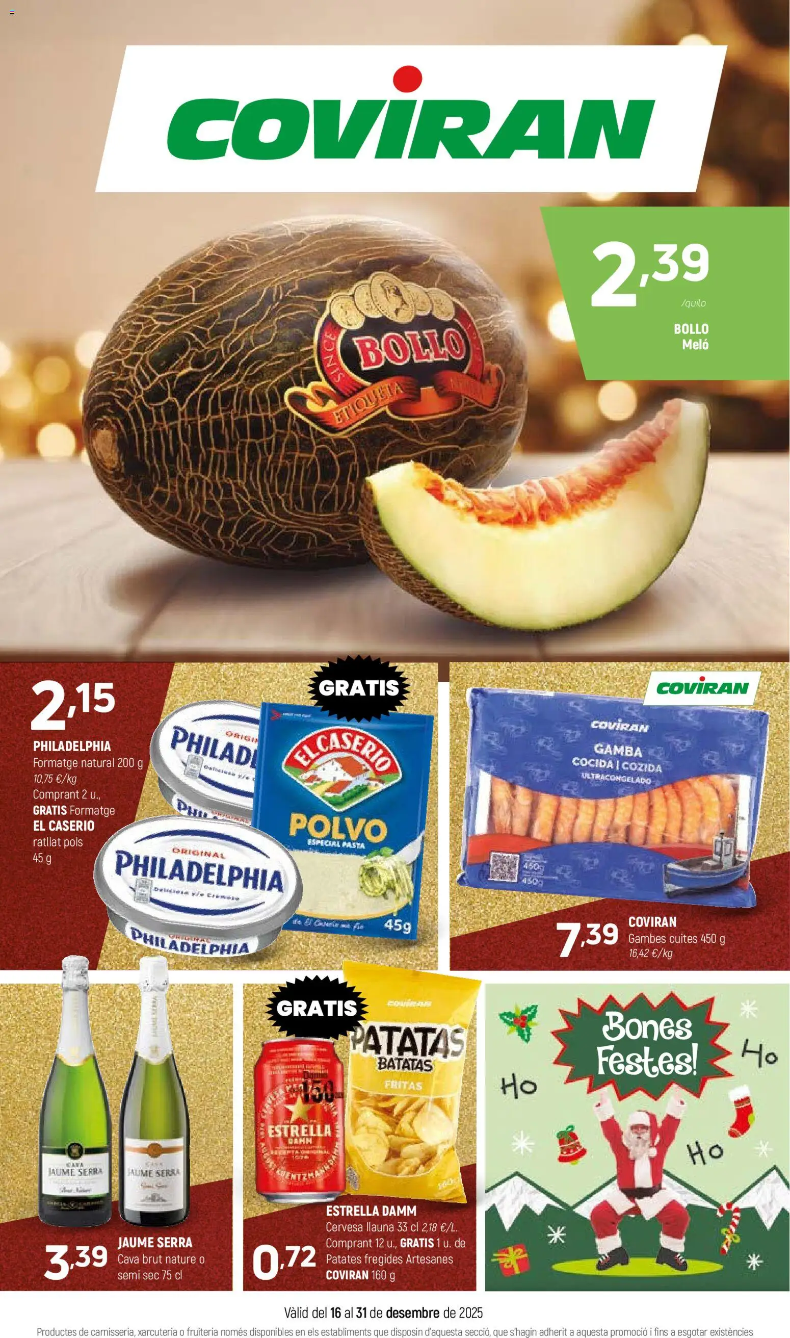 Vista previa del folleto de la tienda Coviran válido desde el 16/12/2025 - Pasta, Gamba, Patatas, Polvo