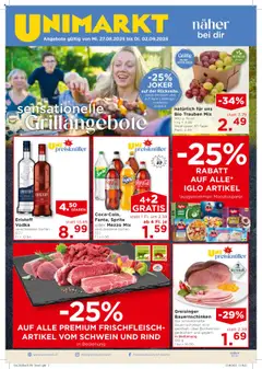 Vorschau der Angebote: Unimarkt Süd gültig ab 27.08.2025