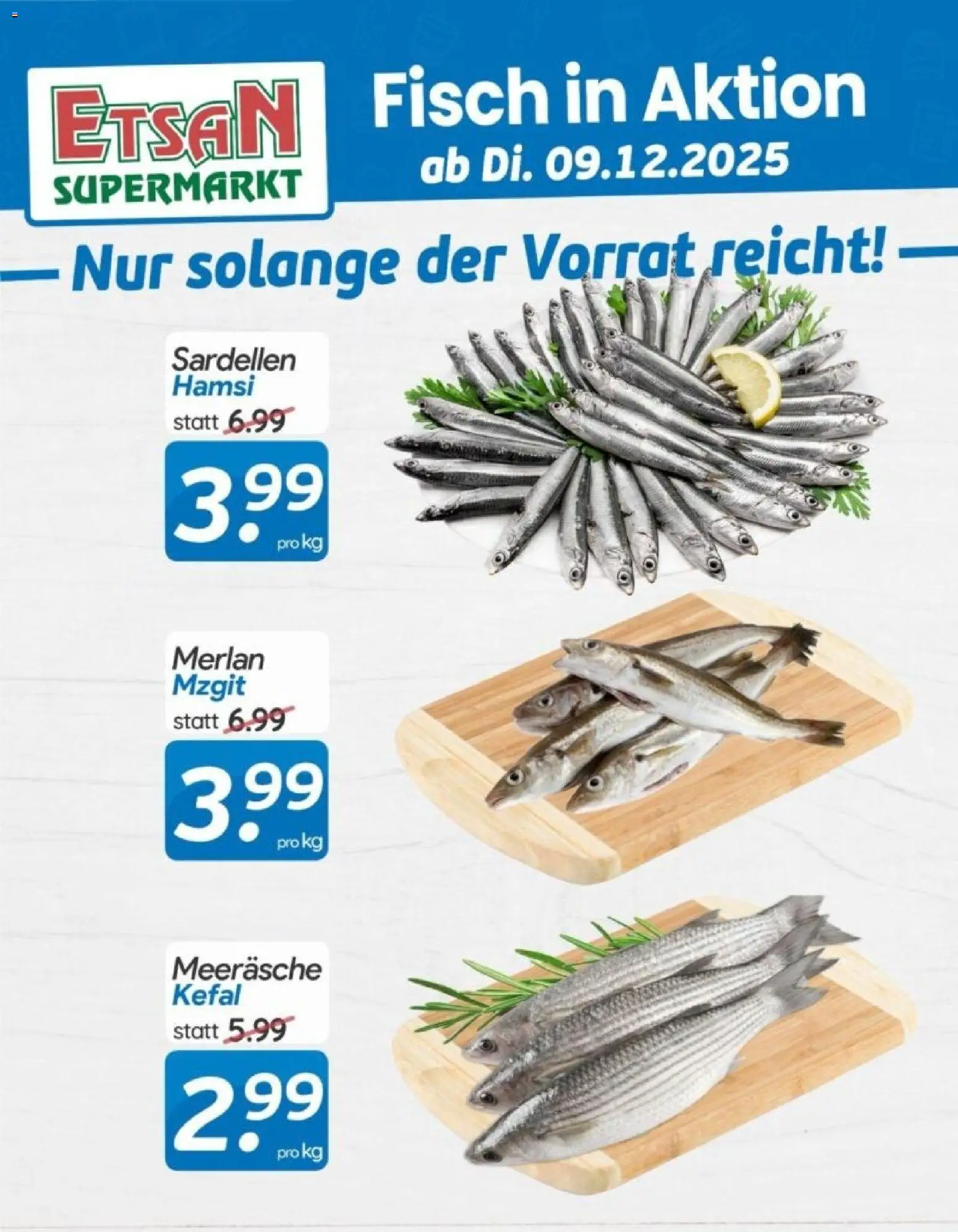 Vorschau der Angebote: ETSAN Fisch in Aktion gültig ab 09.12.2025 - Fisch