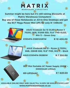 Preview of Matrix Warehouse flyer valid from 07/11/2025