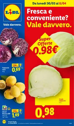 Anteprima dell'opuscolo Lidl volantino Fresca e conveniente dal negozio Lidl valido da 30/03/2026