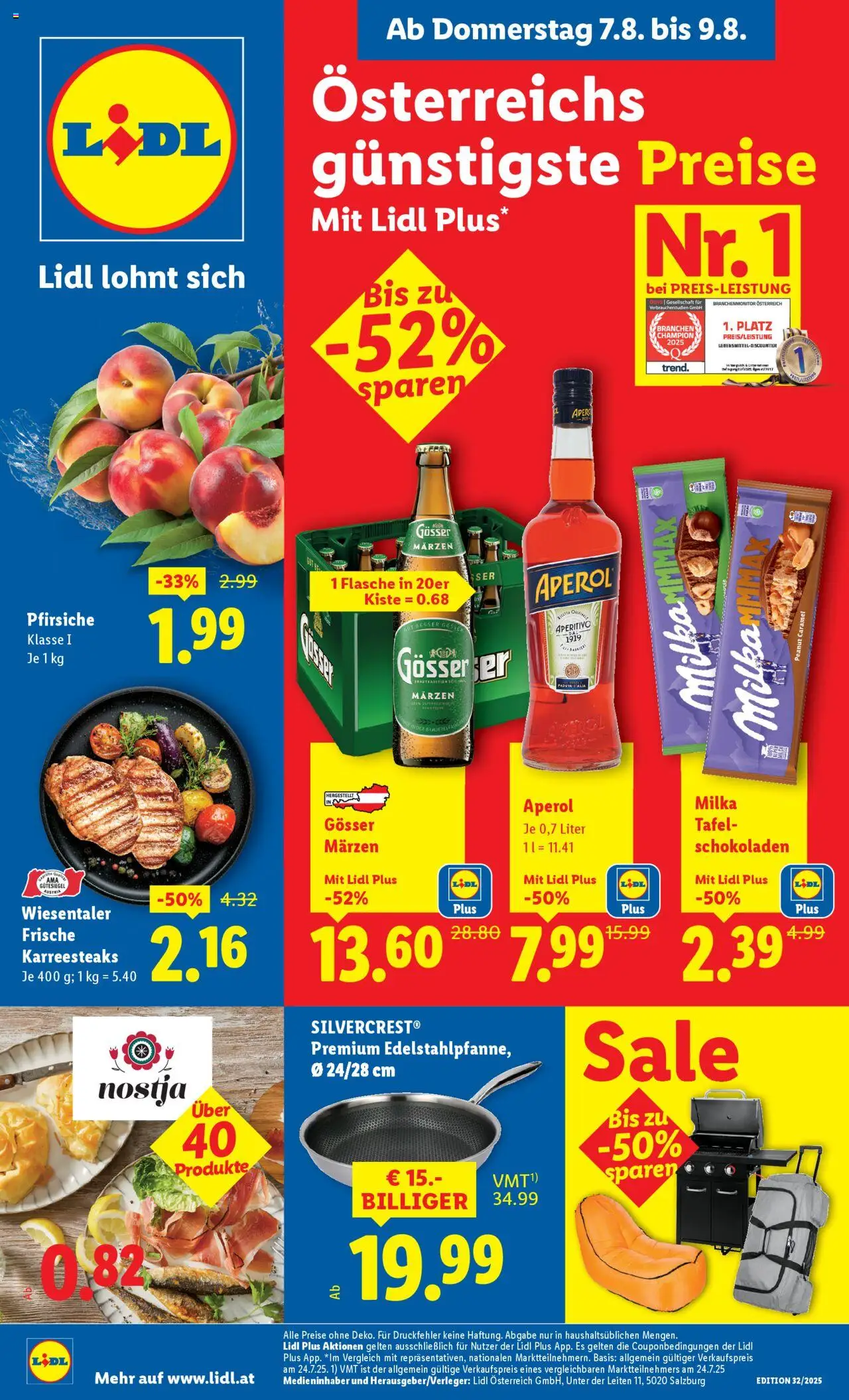  LIDL Flugblatt ab 07.08.2025 - Angebote "Prospekt aktuell" - Seite 1