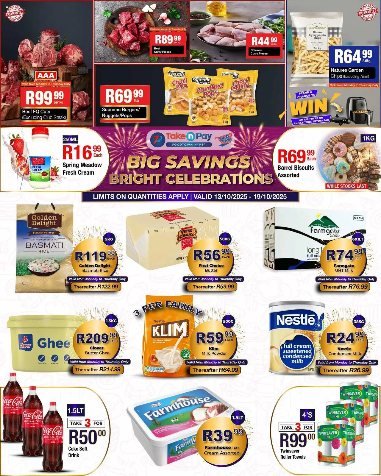 Take n Pay Specials from 13/10 - 19/10/2025 > Promotions
