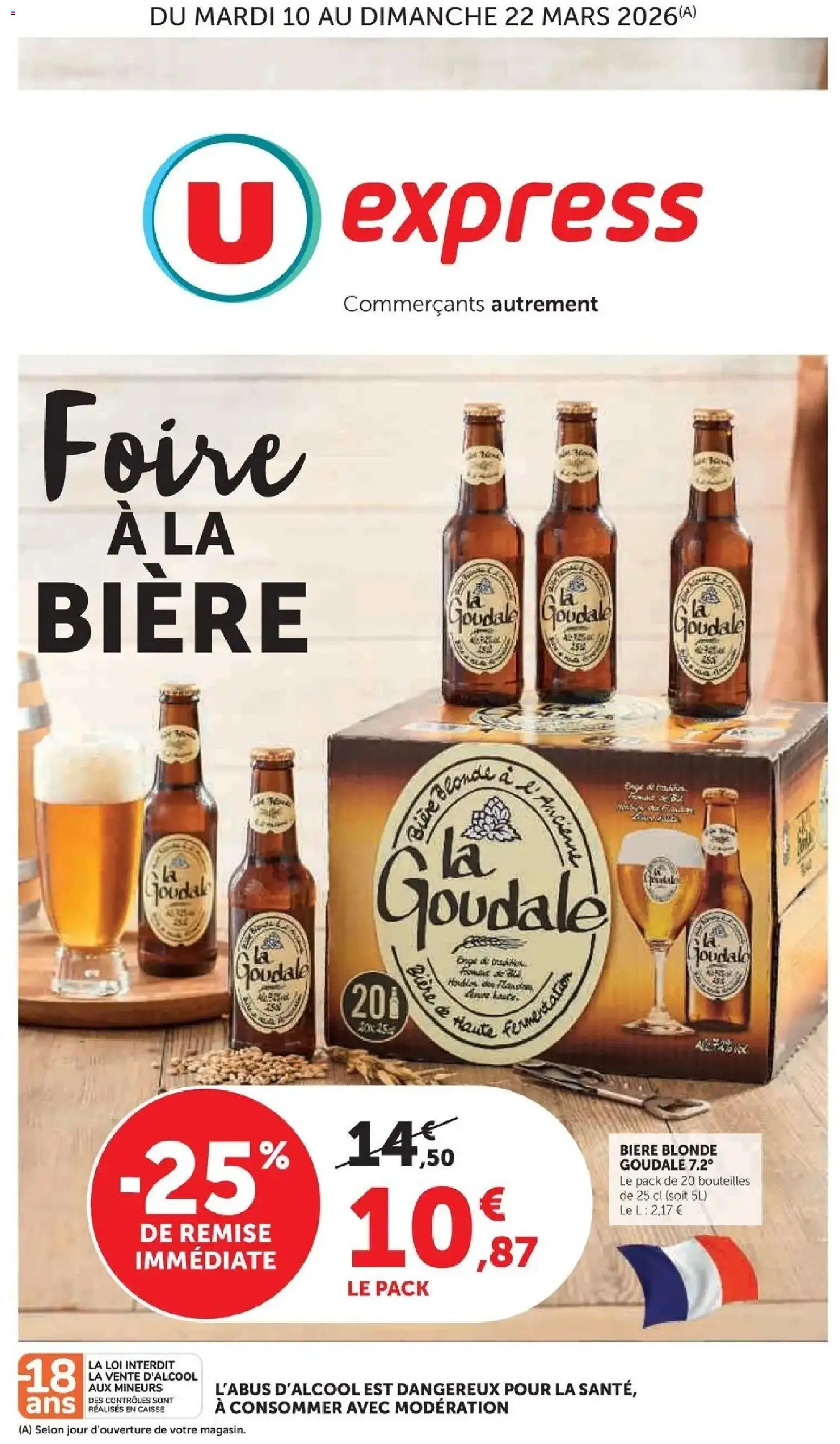 Prévisualisation de Jour de Marché du magasin U Express formulaire valide 09/03/2026