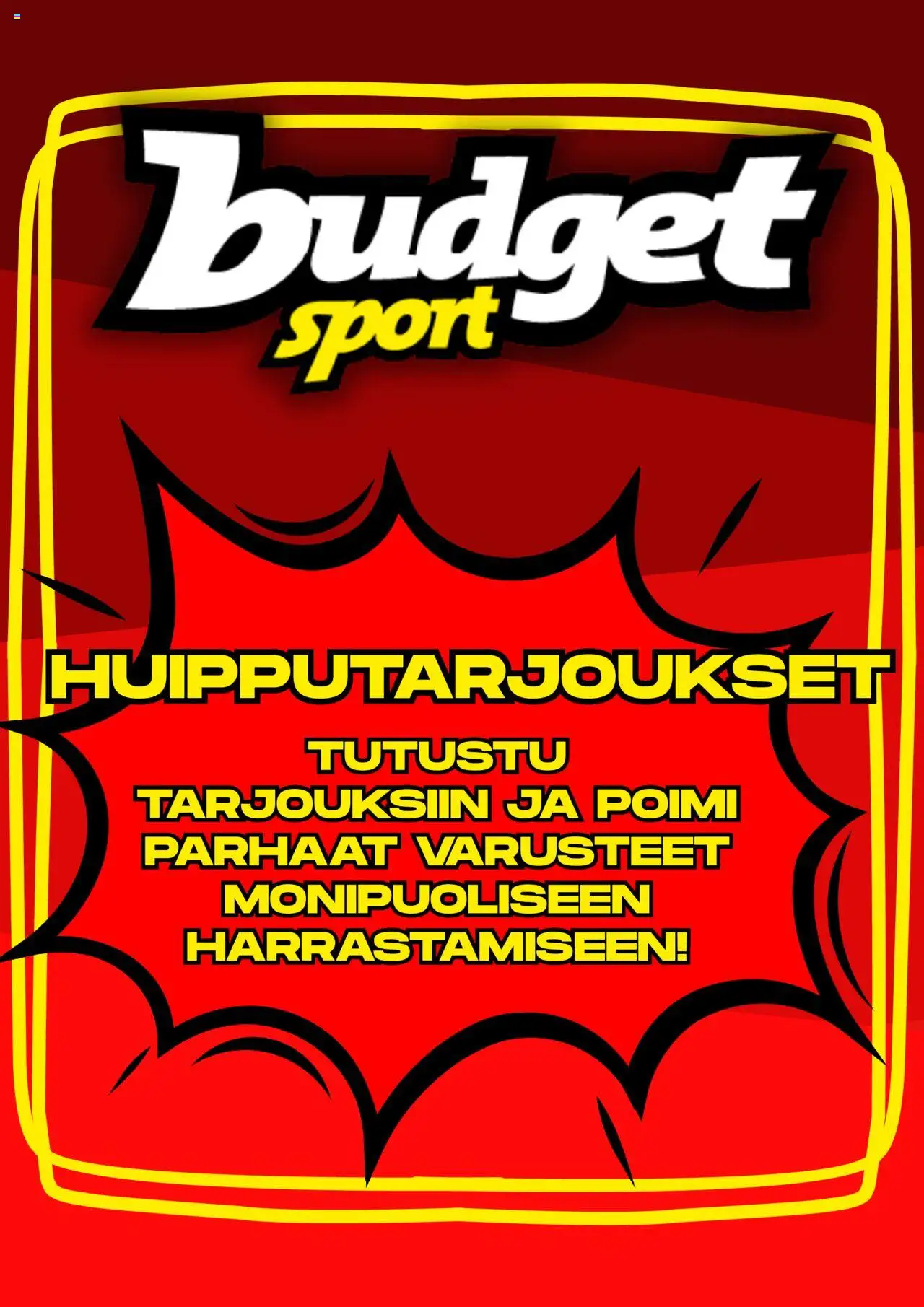 Budget Sport-kaupan Tarjoukset voimassa 18/08/2025 - Sivulla 1