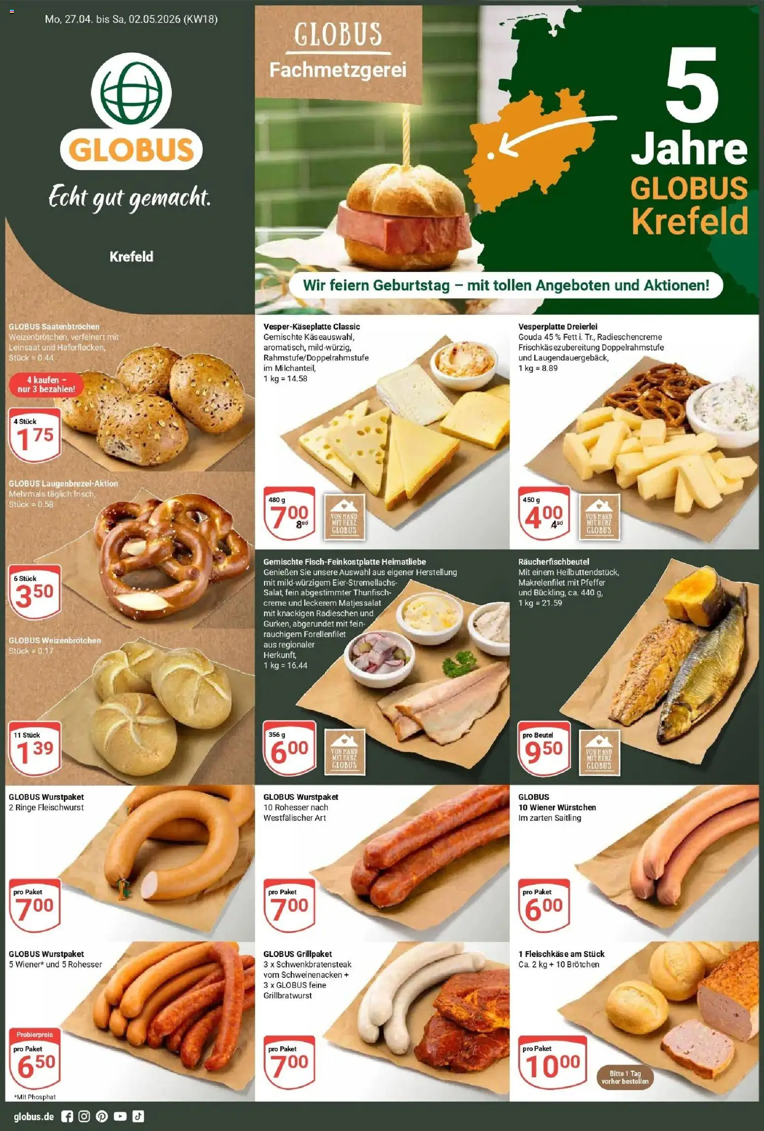 Vorschau von dem Prospekt des Geschäftes Globus, gültig ab dem 27.04.2026