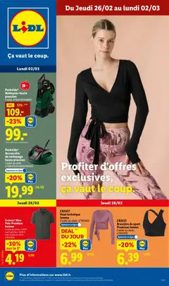 Prévisualisation de Catalogue les bonnes affaires de la semaine du magasin LIDL formulaire valide 26/02/2026