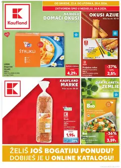 Pregled letka Kaufland Split trgovine Kaufland vrijedi od 22.04.2026