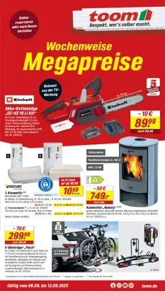 Vorschau von dem Prospekt des Geschäftes Toom Baumarkt, gültig ab dem 06.09.2025