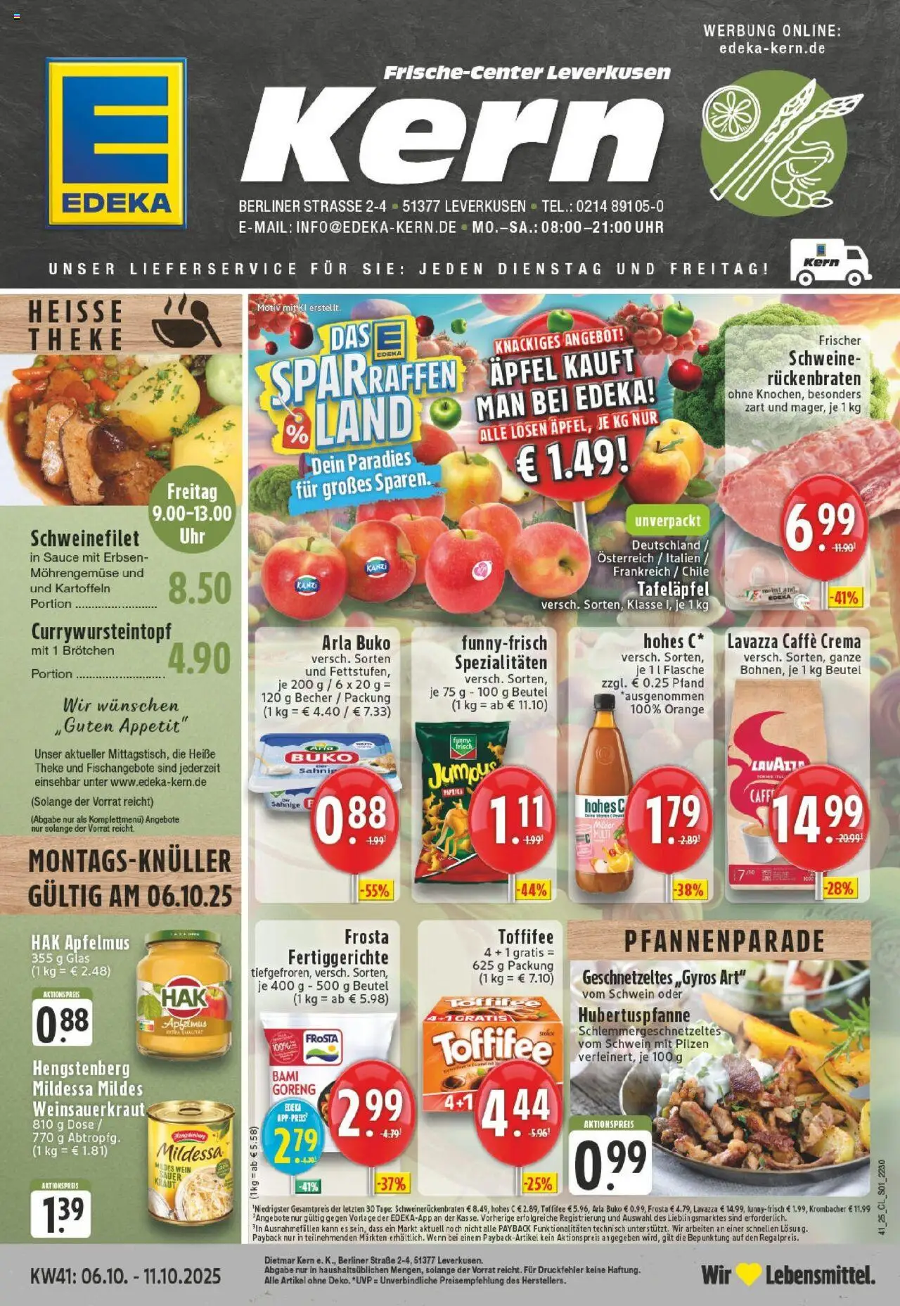 EDEKA Prospekt ab 06.10.2025 - Prospekt Leverkusen Online
