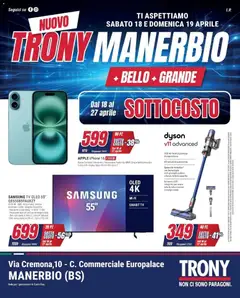 Anteprima dell'opuscolo Sottocosto da Trony Manerbio! dal negozio Trony valido da 17/04/2026