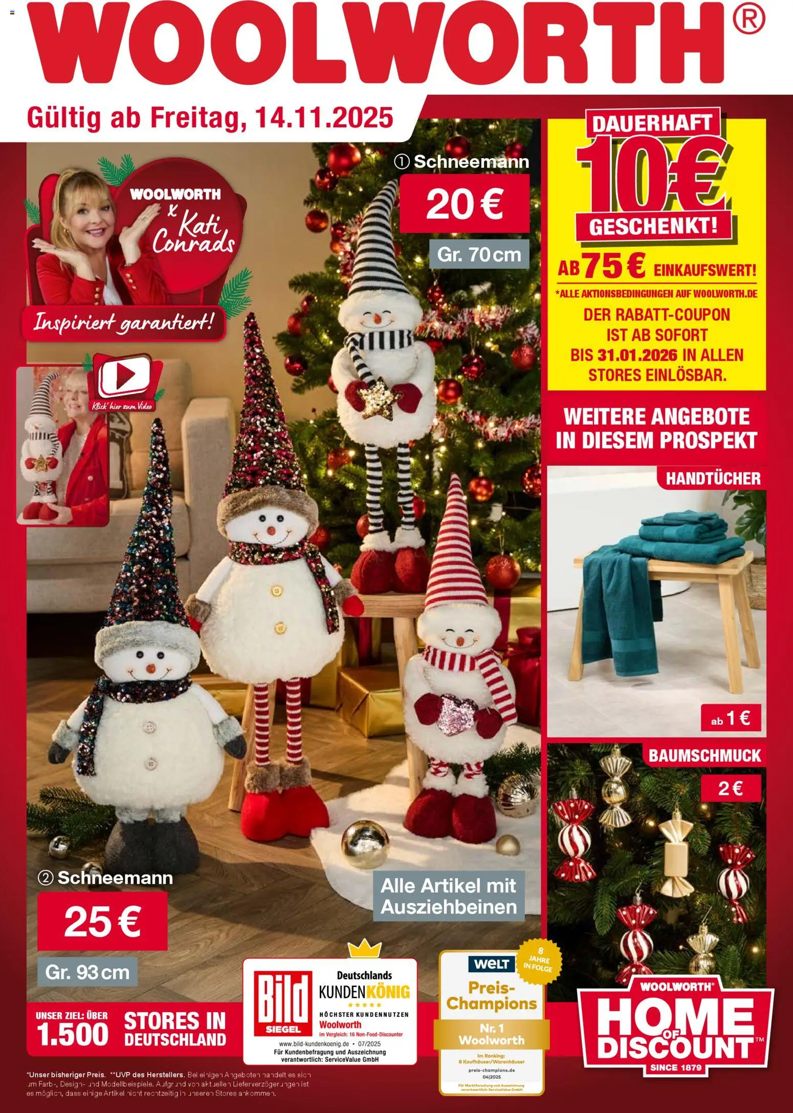 Vorschau von dem Prospekt des Geschäftes Woolworth, gültig ab dem 14.11.2025