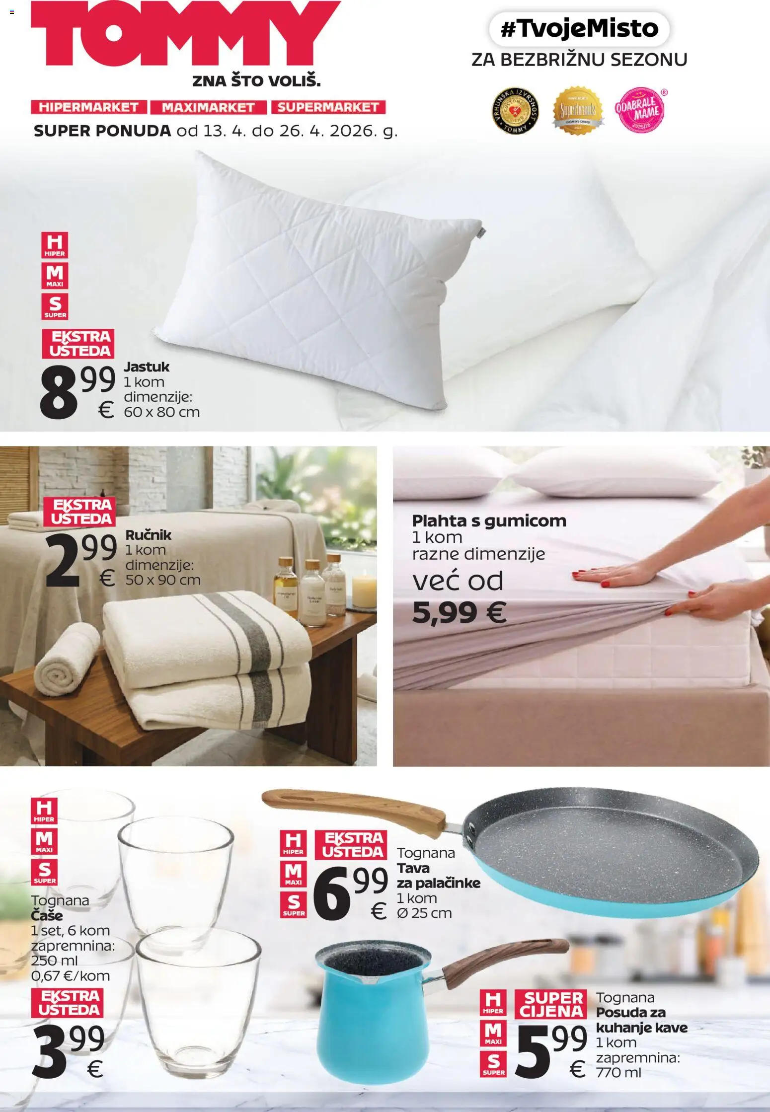 Pregled letka Tommy - Super ponuda za apartmane trgovine Tommy vrijedi od 13.04.2026