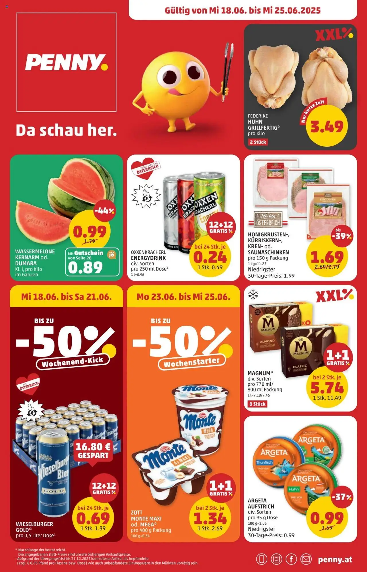  PENNY Flugblatt 18.06.2025 - Angebote "Prospekt aktuell" - Seite 1 - Wassermelone